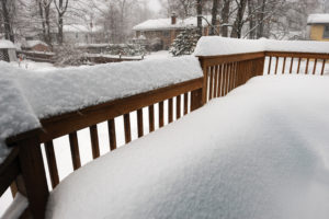 Winterize Deck. Protect deck from snow and rain. Prevent Water Damage on Deck