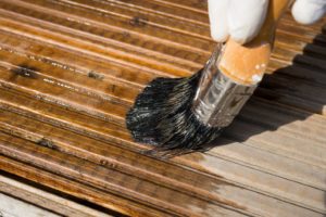 deck staining, paint railings, how to stain old deck